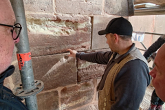 Info zur Sanierung der Sandsteinfassade 2025