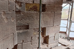Fugensanierung und Einbau neuer Sandsteine